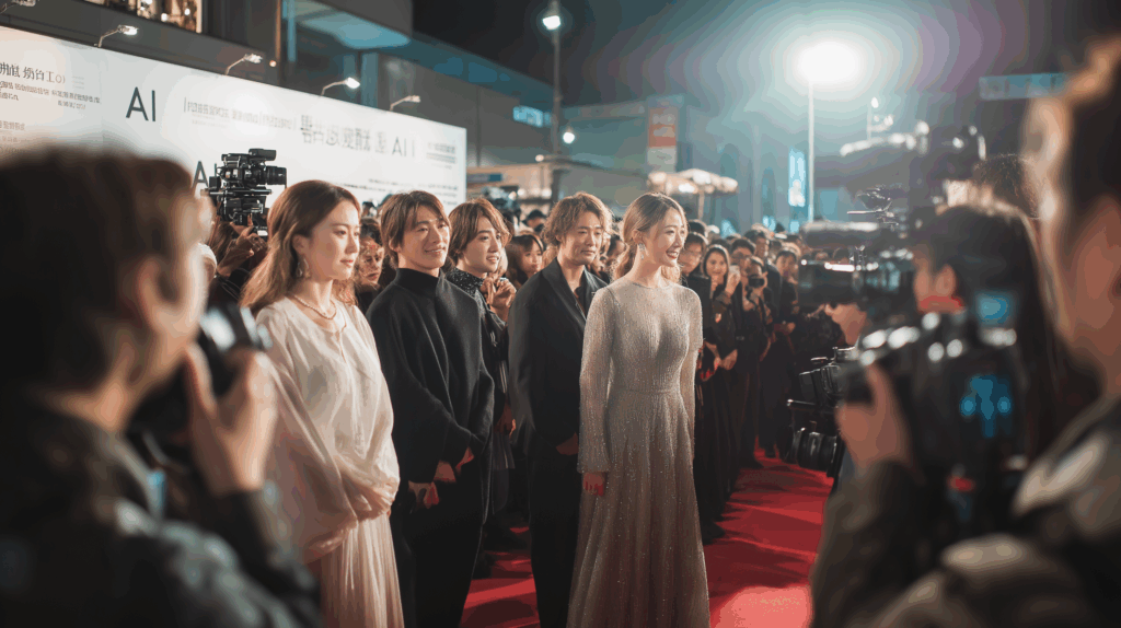 kazunori6562_Photorealistic_red_carpet_arrival_scene_at_AI_Film_b1ffe81e-2e73-4524-a619-b2c3c760ddab